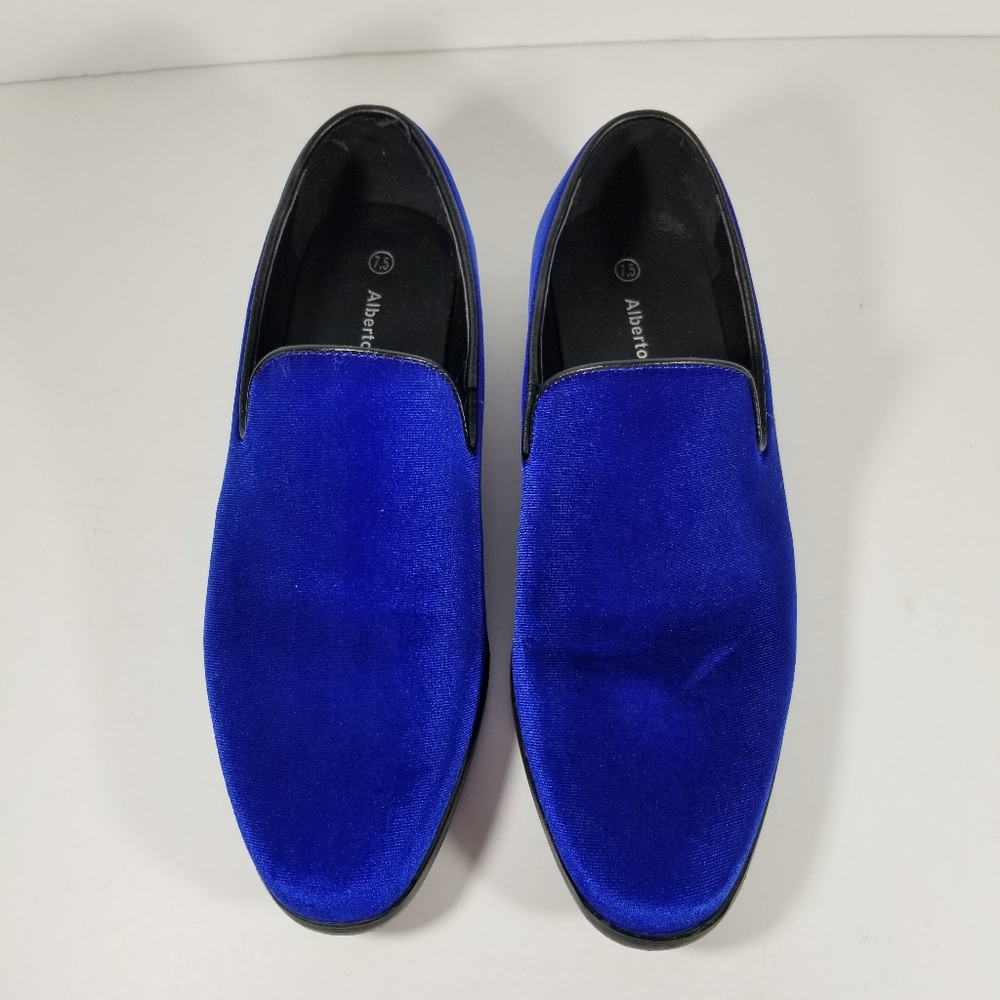 Alberto Fellini Dress Shoes Men's Size 7.5 Sparko 03 Blue Faux Suede